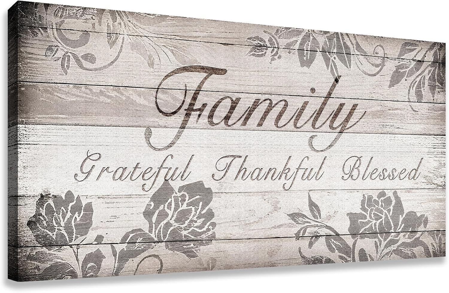 Framed Farmhouse Brown Canvas Wall Art — 40" - View 2