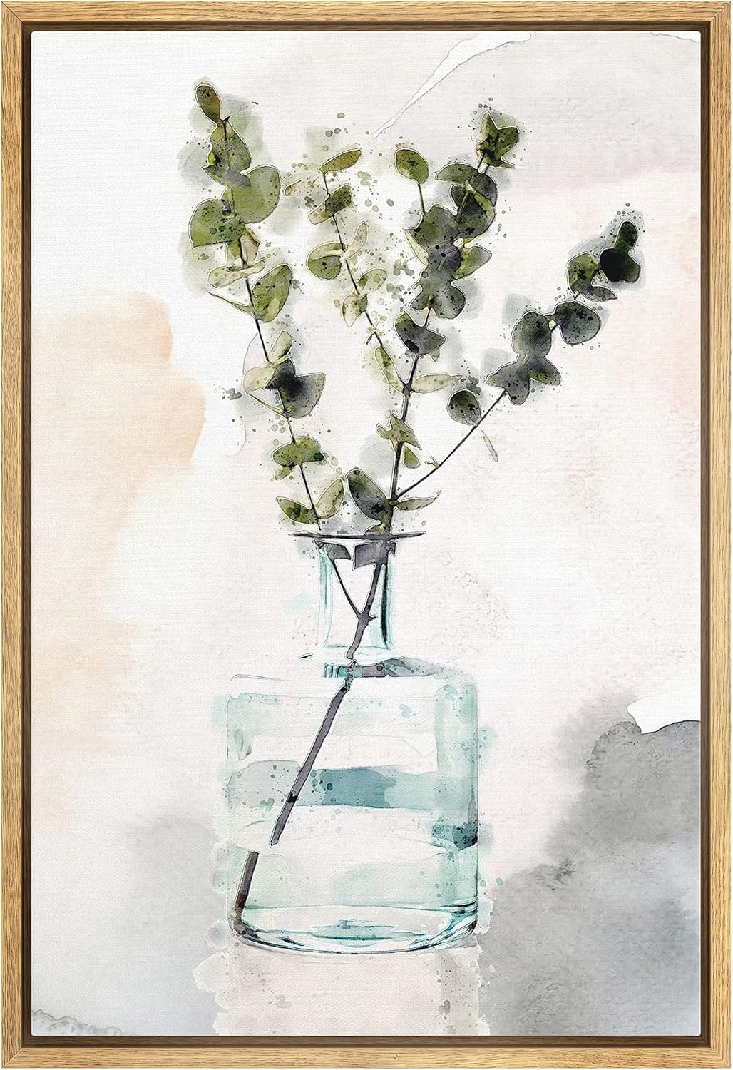 Framed Farmhouse Beige Wall Art — 16" — 24"L x 16"W