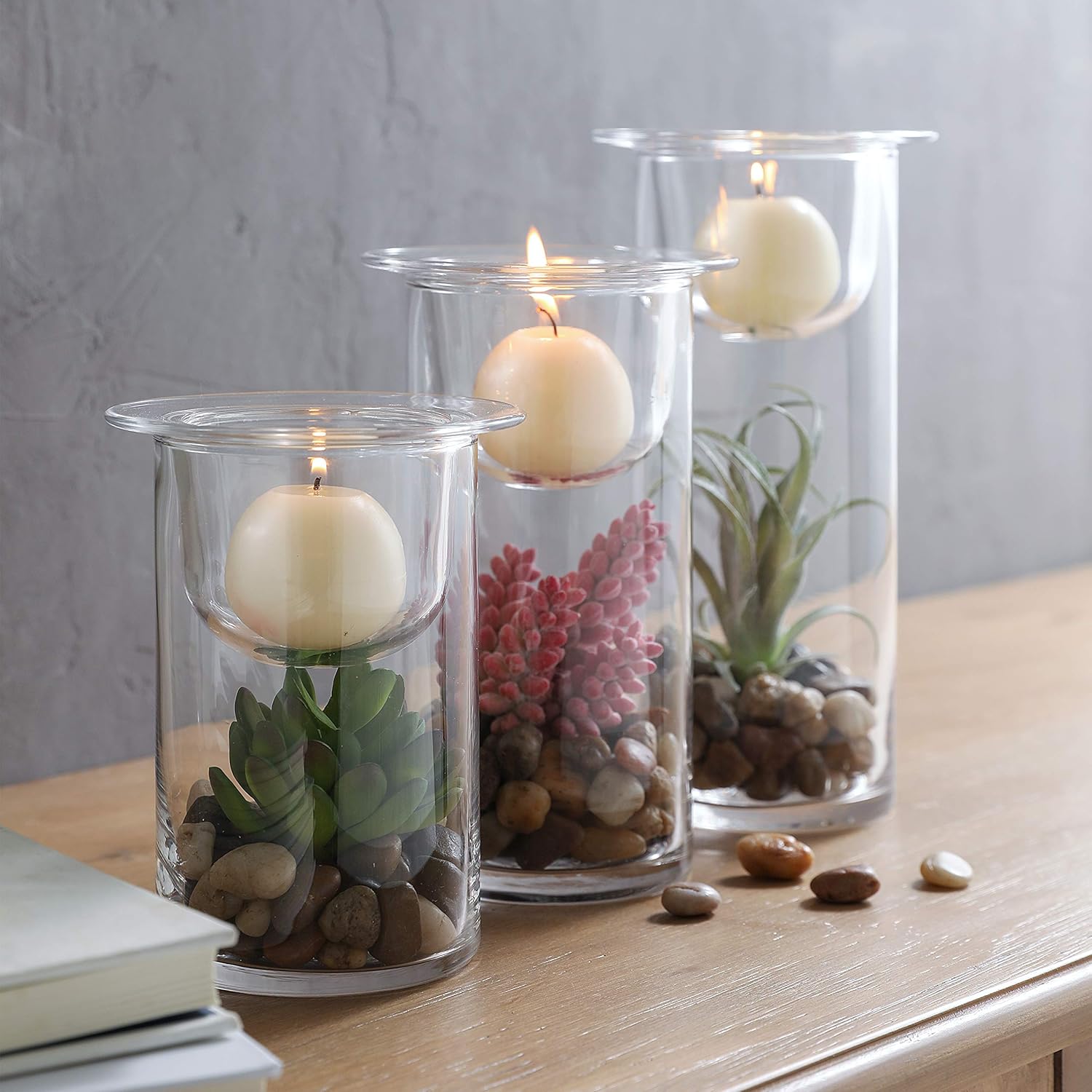 Glass Candle — Set of 3 - View 6