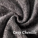 Chenille Boho Beige Throw Pillow Cover — 18" - View 2