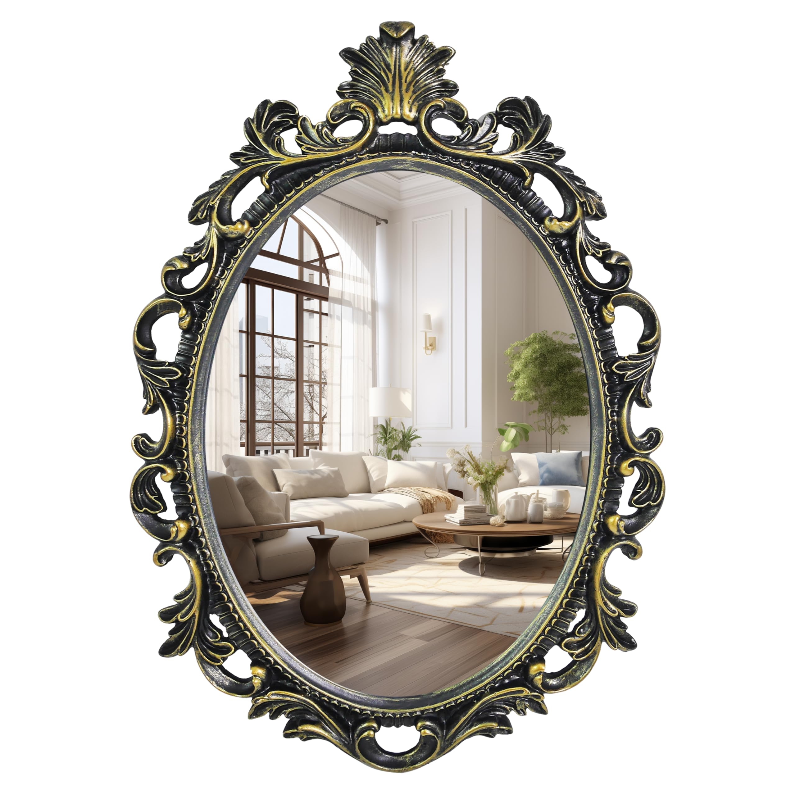 Framed Black Mirror — 24"