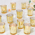 Luxe Black Candle — Set of 24 — Gold