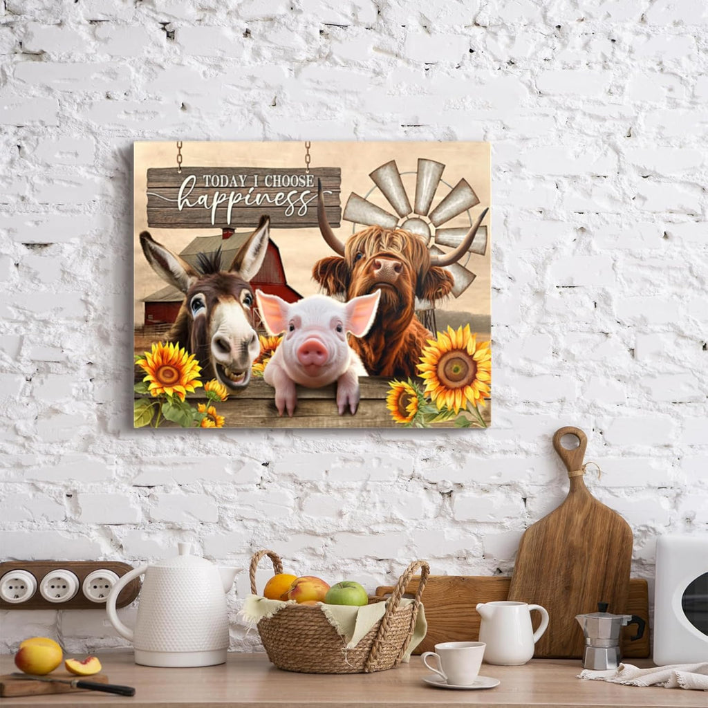 Farmhouse Brown Wall Decor — 12" - View 3