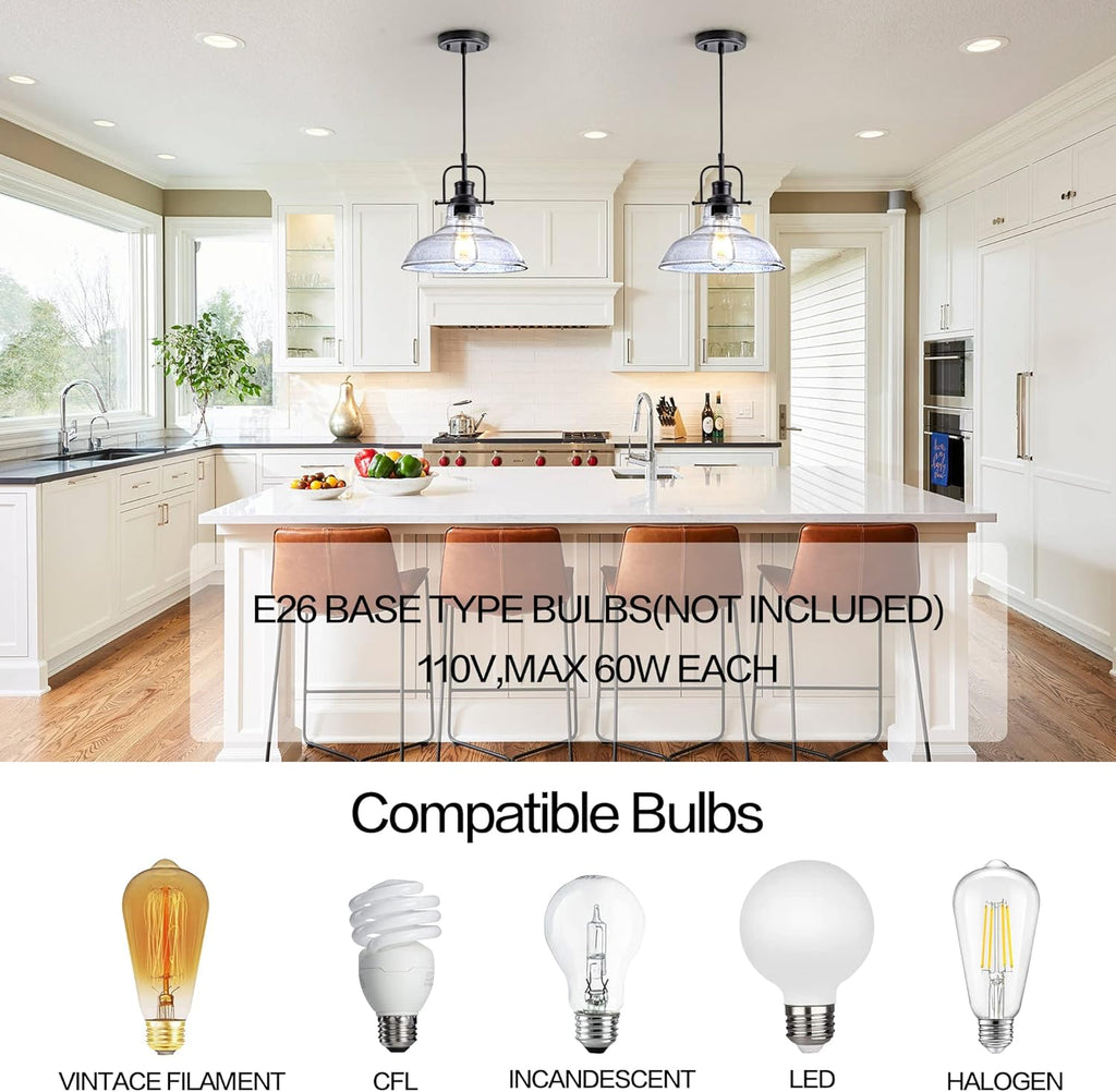 Adjustable Black Pendant Light - View 3