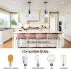 Adjustable Black Pendant Light - View 3