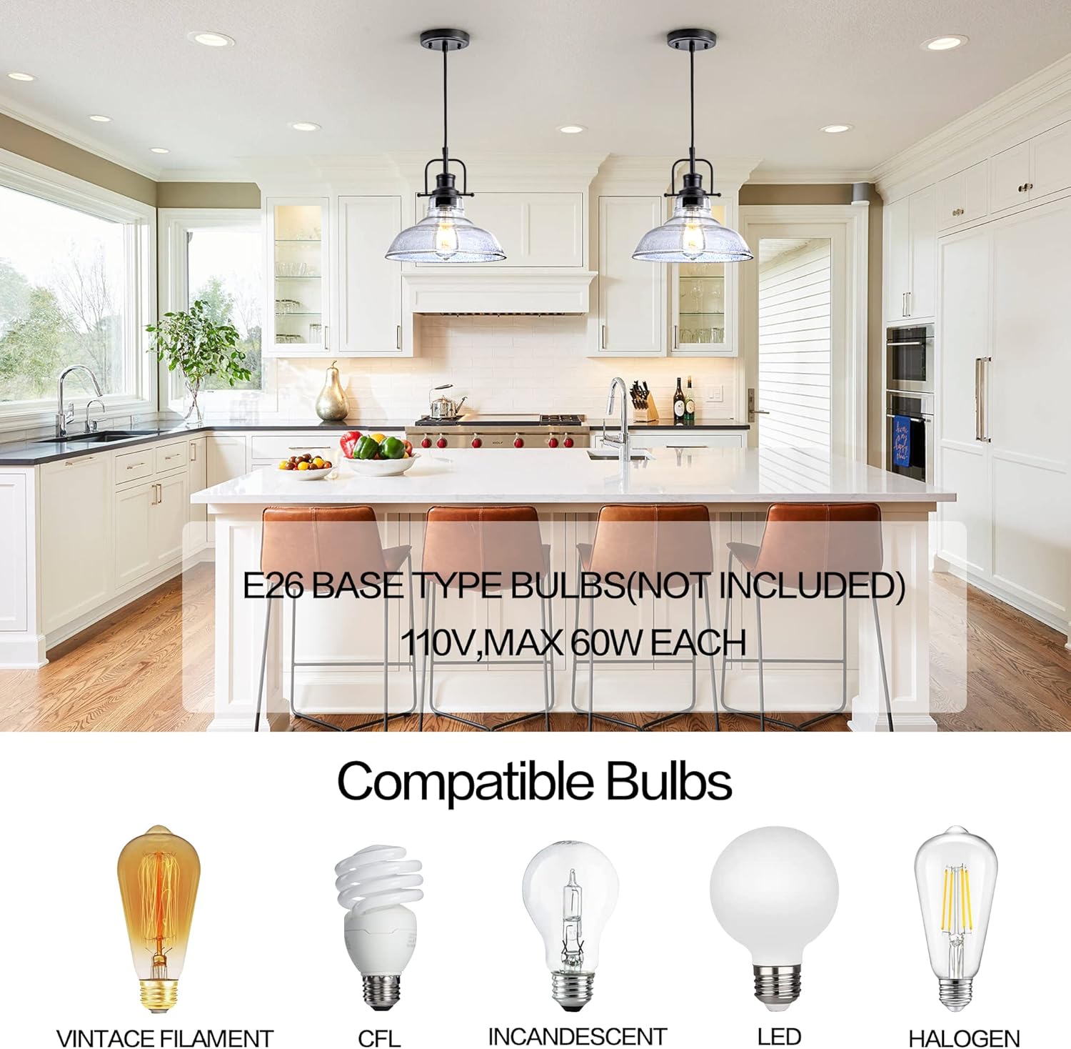 Adjustable Black Pendant Light - View 3