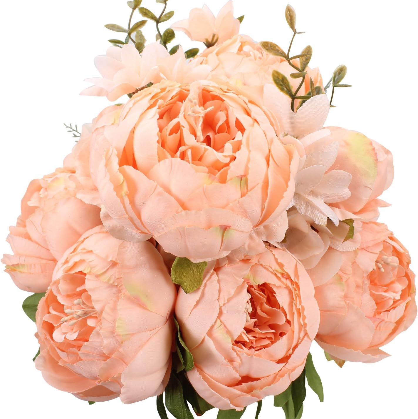 Vintage Black Artificial Plant — Set of 1 — Spring Orange-pink