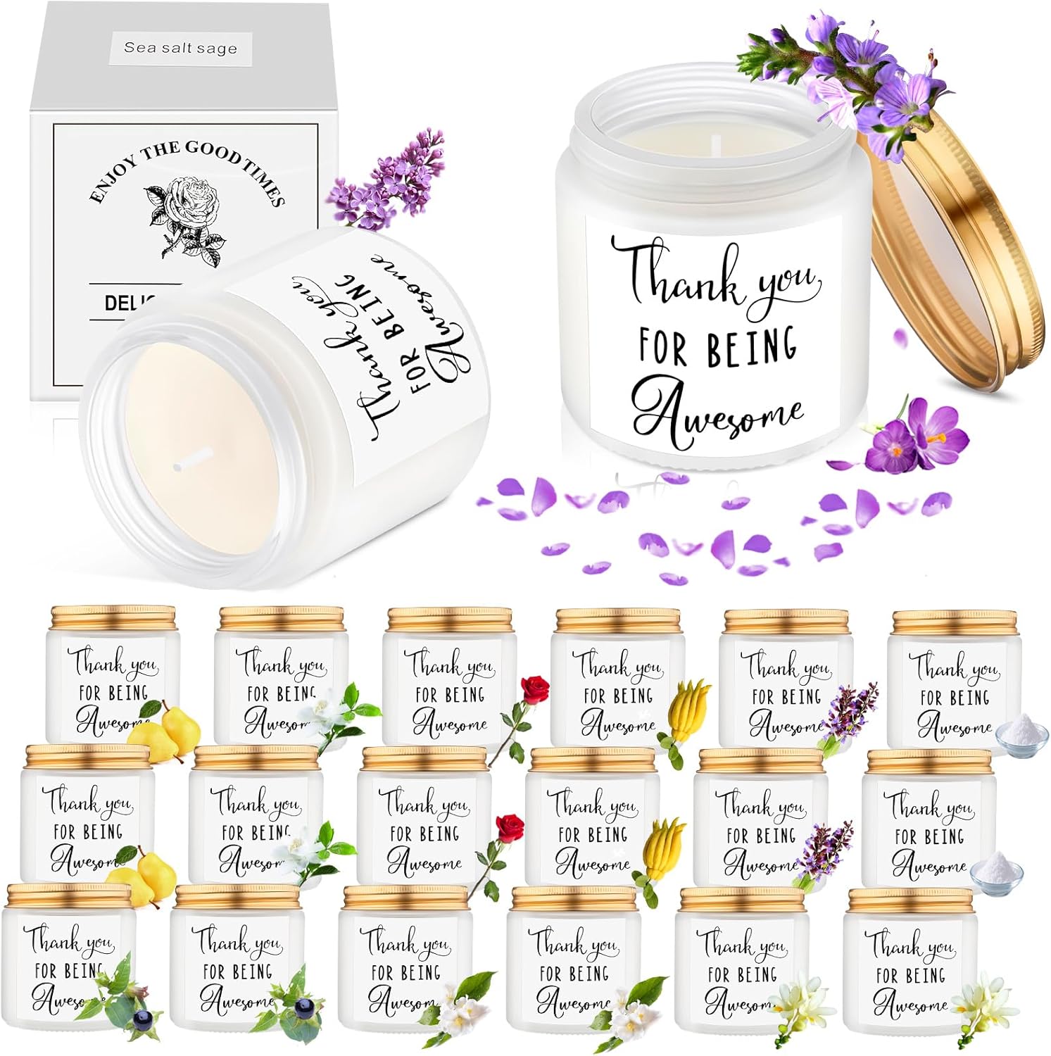 Scented Wax Candle — Thank You