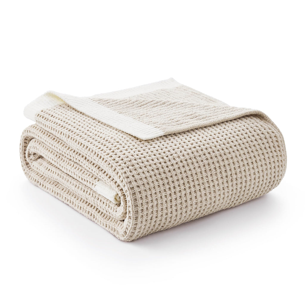 Knit Beige Throw Pillow — 50"