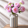 Farmhouse Black Flower Vase — 9.1" — Grey and White 1