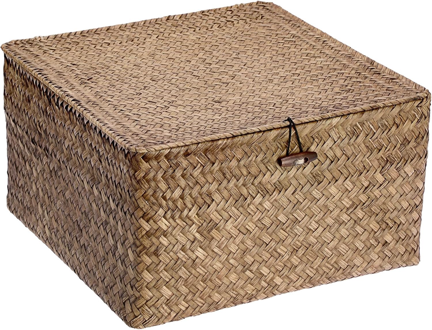 Handwoven Boho Brown Storage Basket — XX-Large