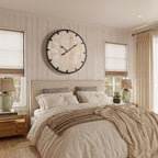 Battery Operated Farmhouse Brown Wall Clock — 30" - View 7