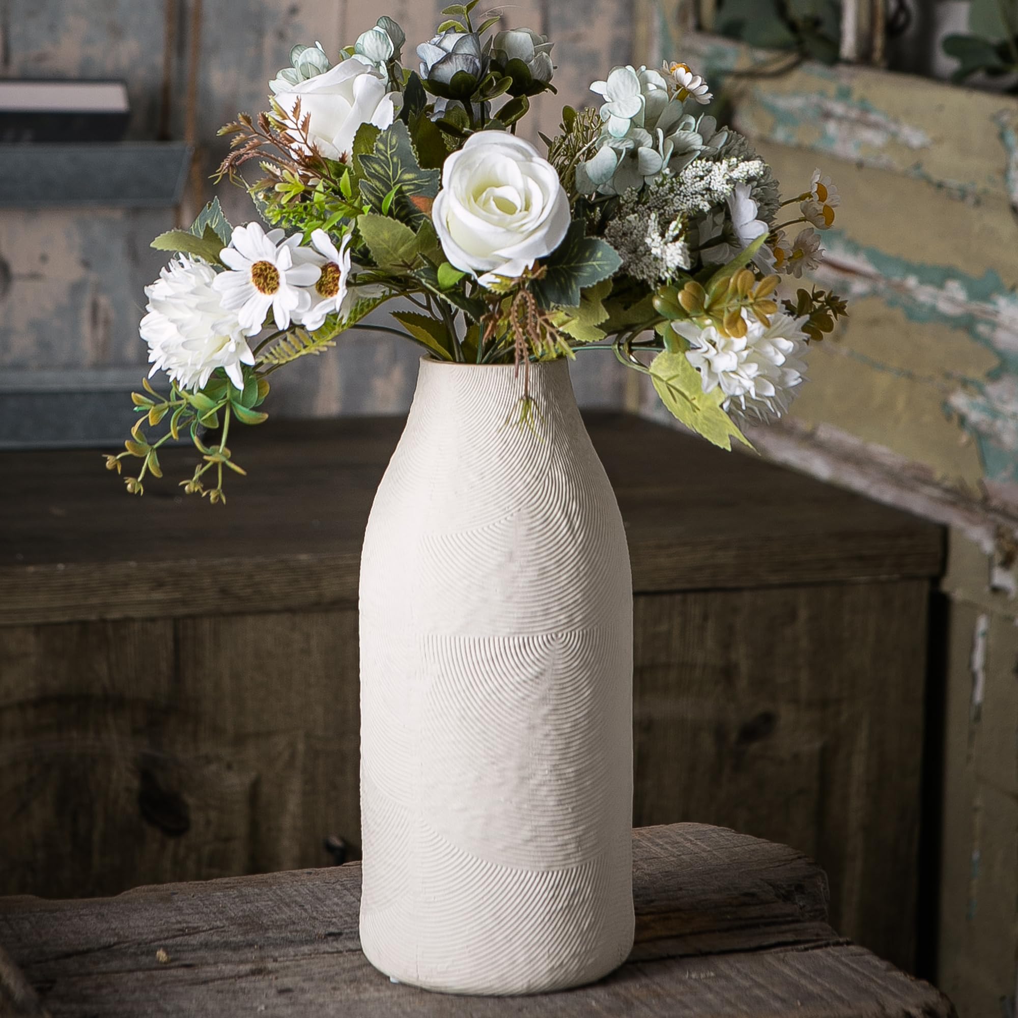 Boho Red Decorative Vase