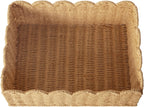 Boho Beige Woven Basket — 14" - View 9