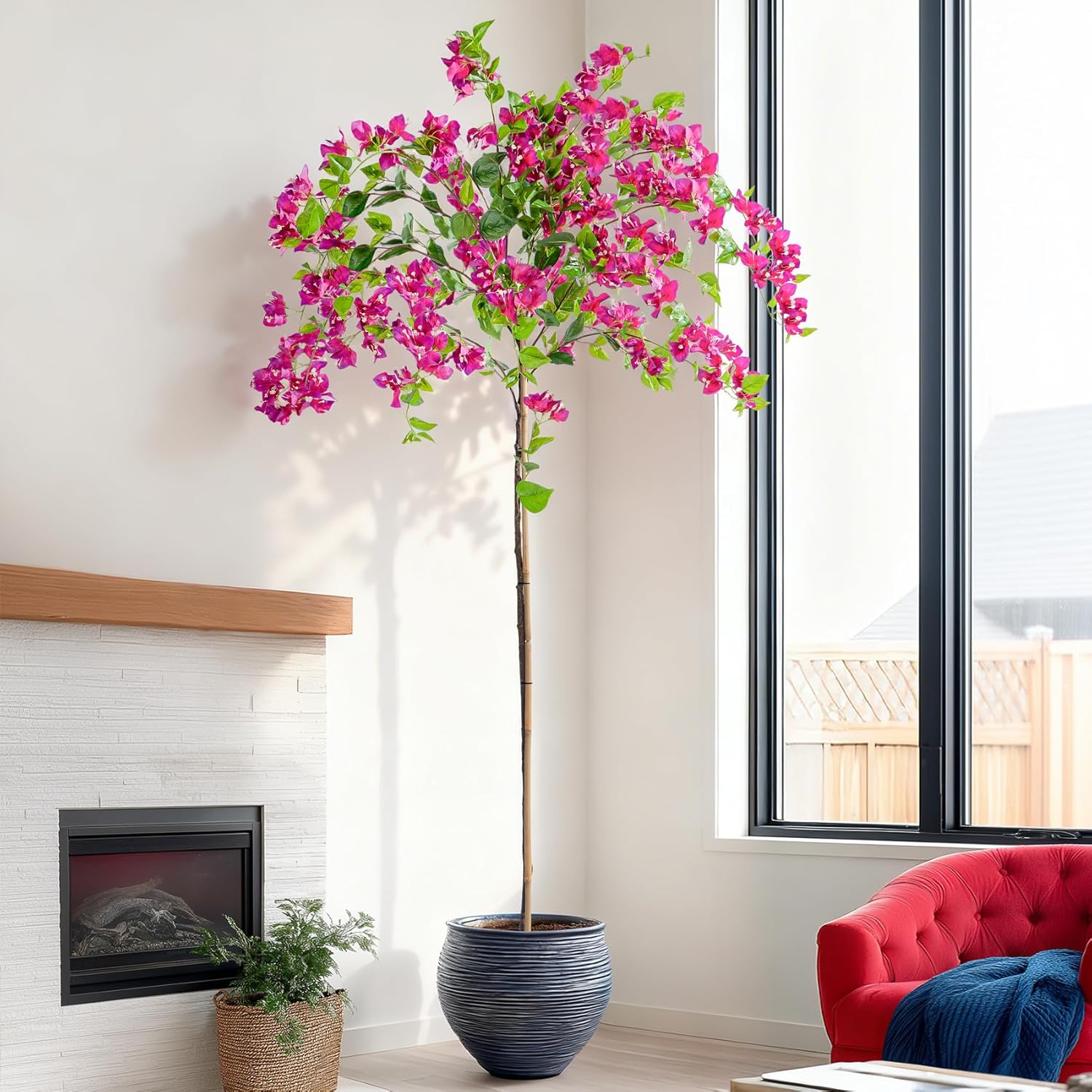 Pink Artificial Plant — Hanging Rose
