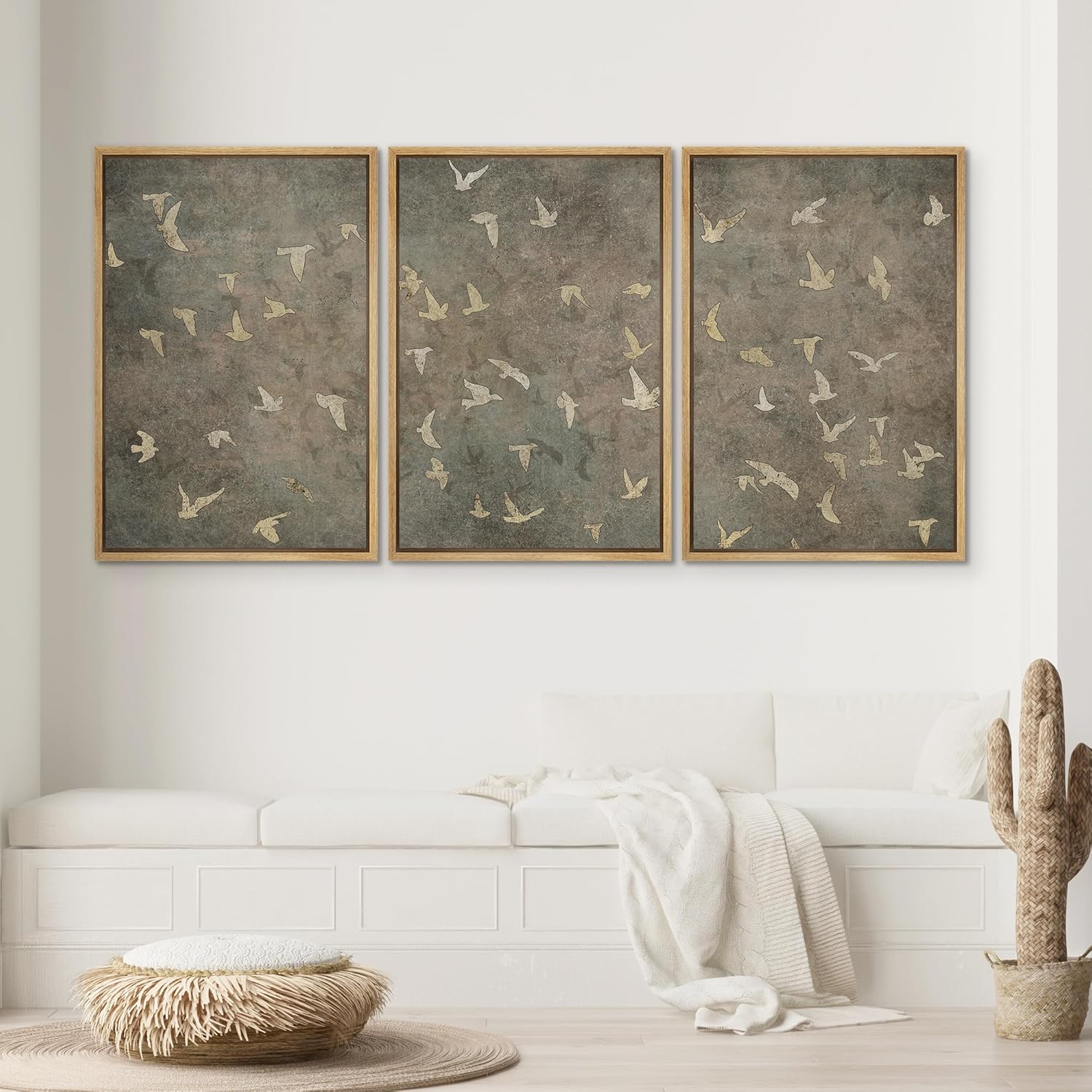 Framed Farmhouse Fabric Wall Art — 24" - View 2