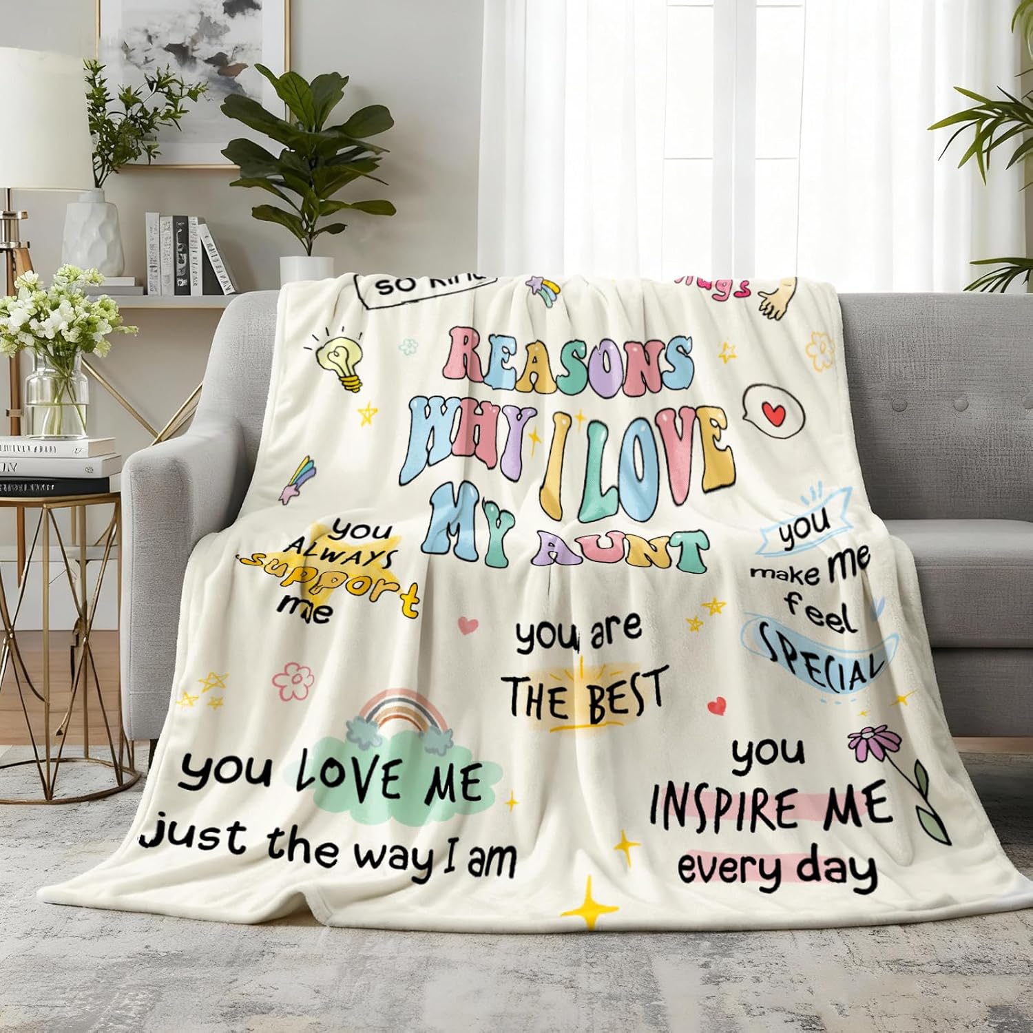 Fabric Throw Pillow — 60" - View 5