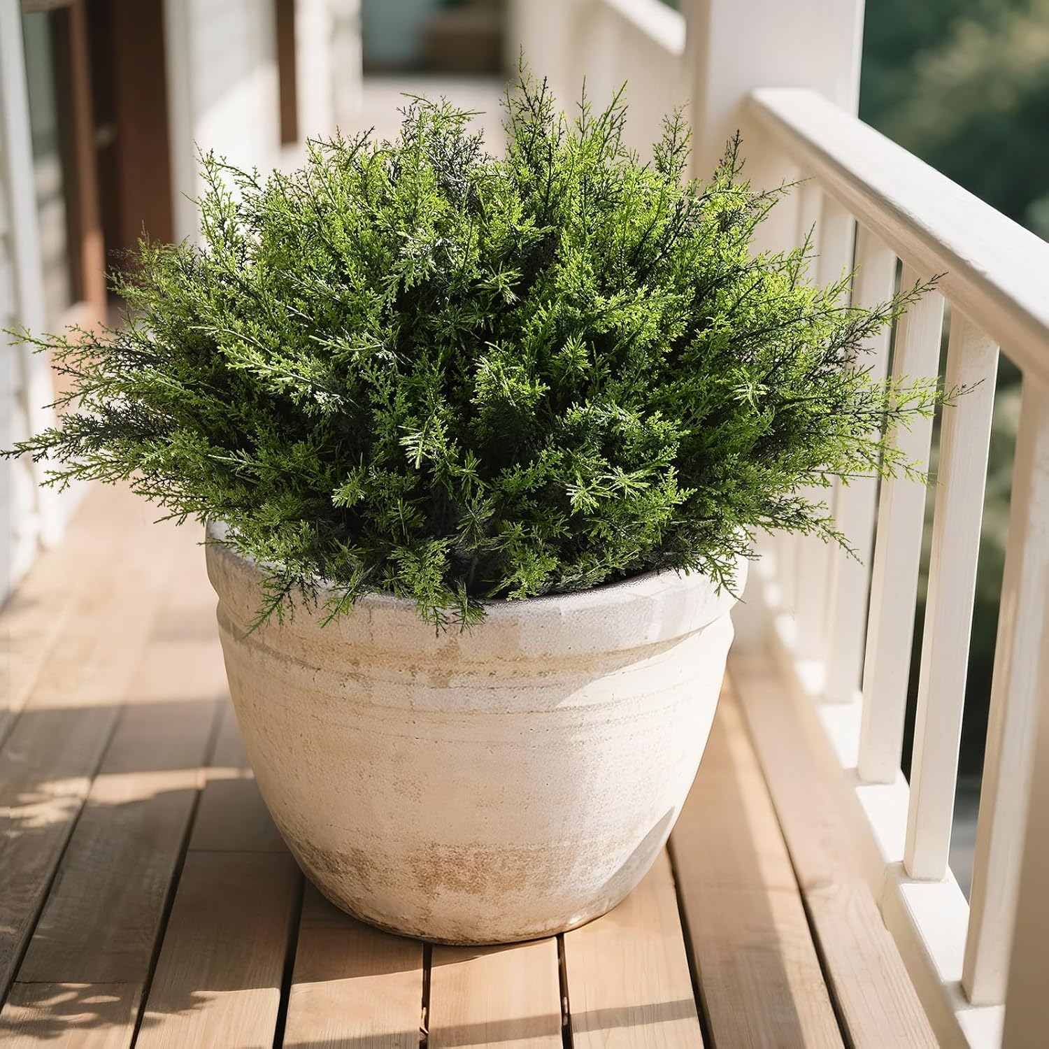 Green Faux Plant — Green