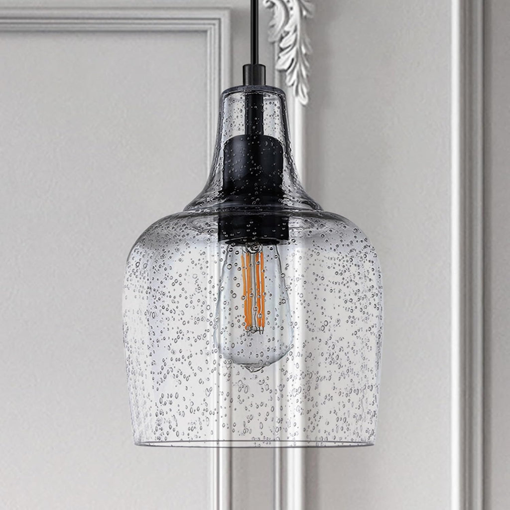 Farmhouse Black Ceiling Light — 1-Light - View 7