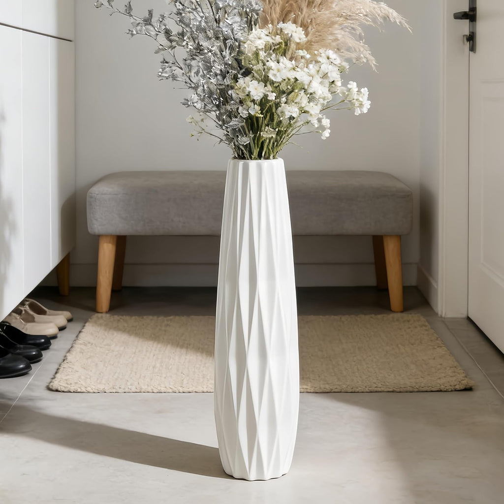 Farmhouse Ceramic Flower Vase — 17.7" - View 6