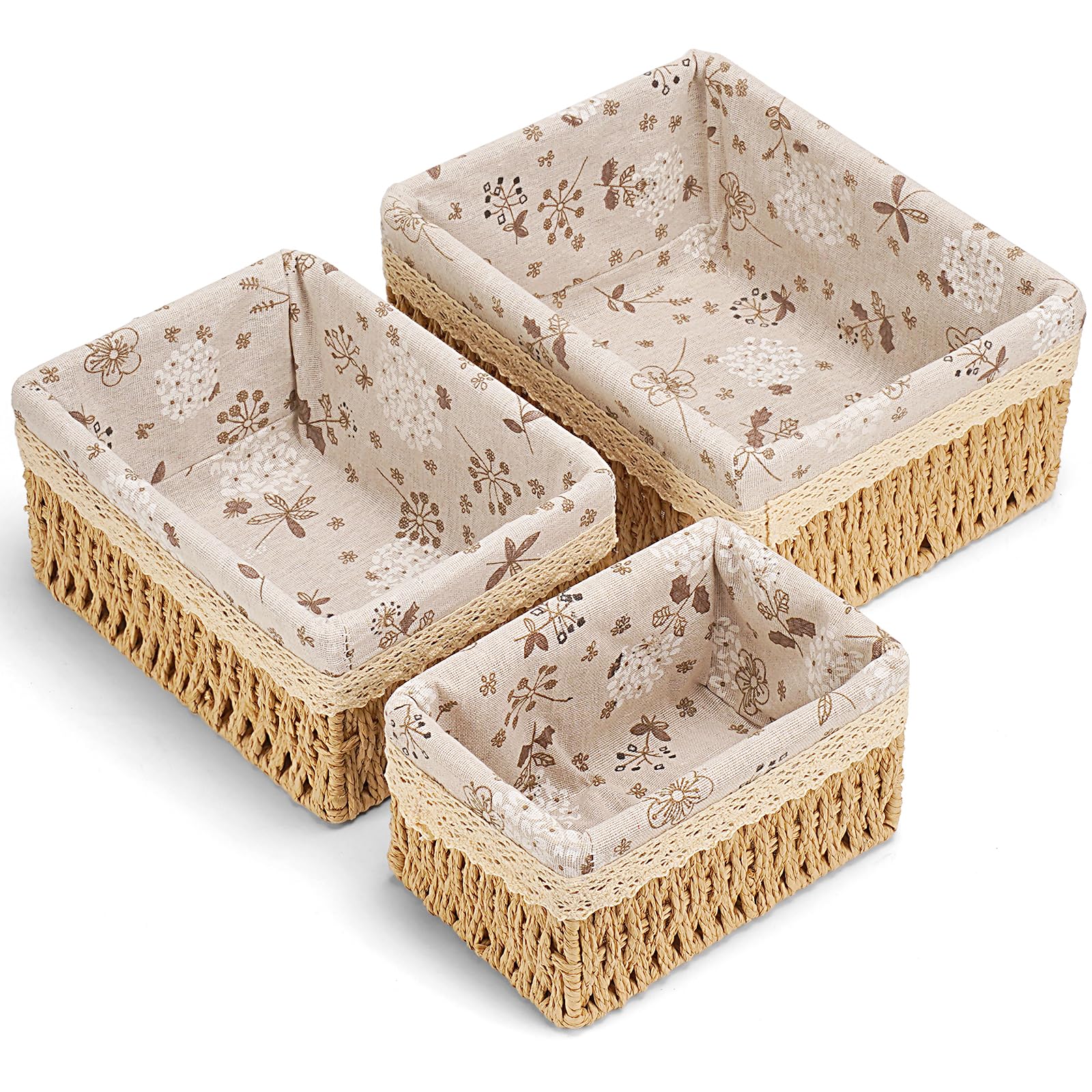 Handwoven Boho Rattan Storage Basket