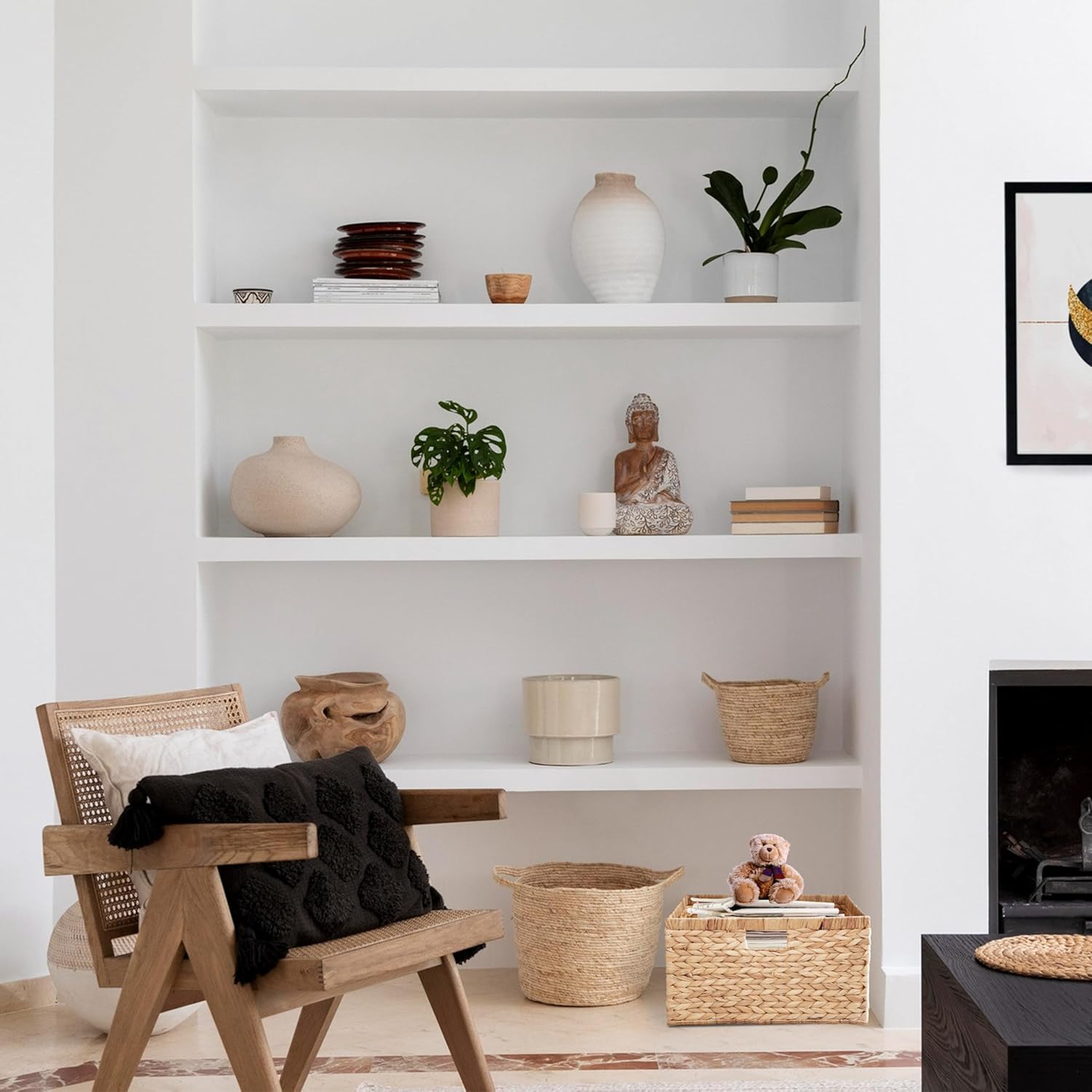 Rectangular Rattan Storage Basket — 5x13 - View 9
