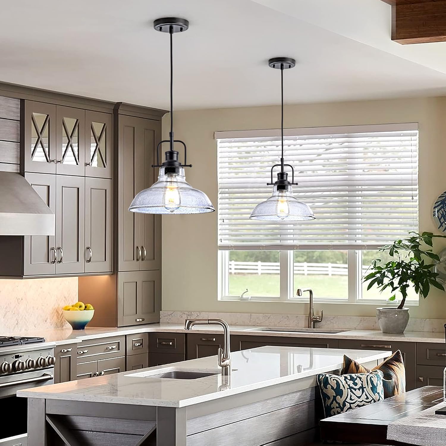 Adjustable Black Pendant Light - View 7