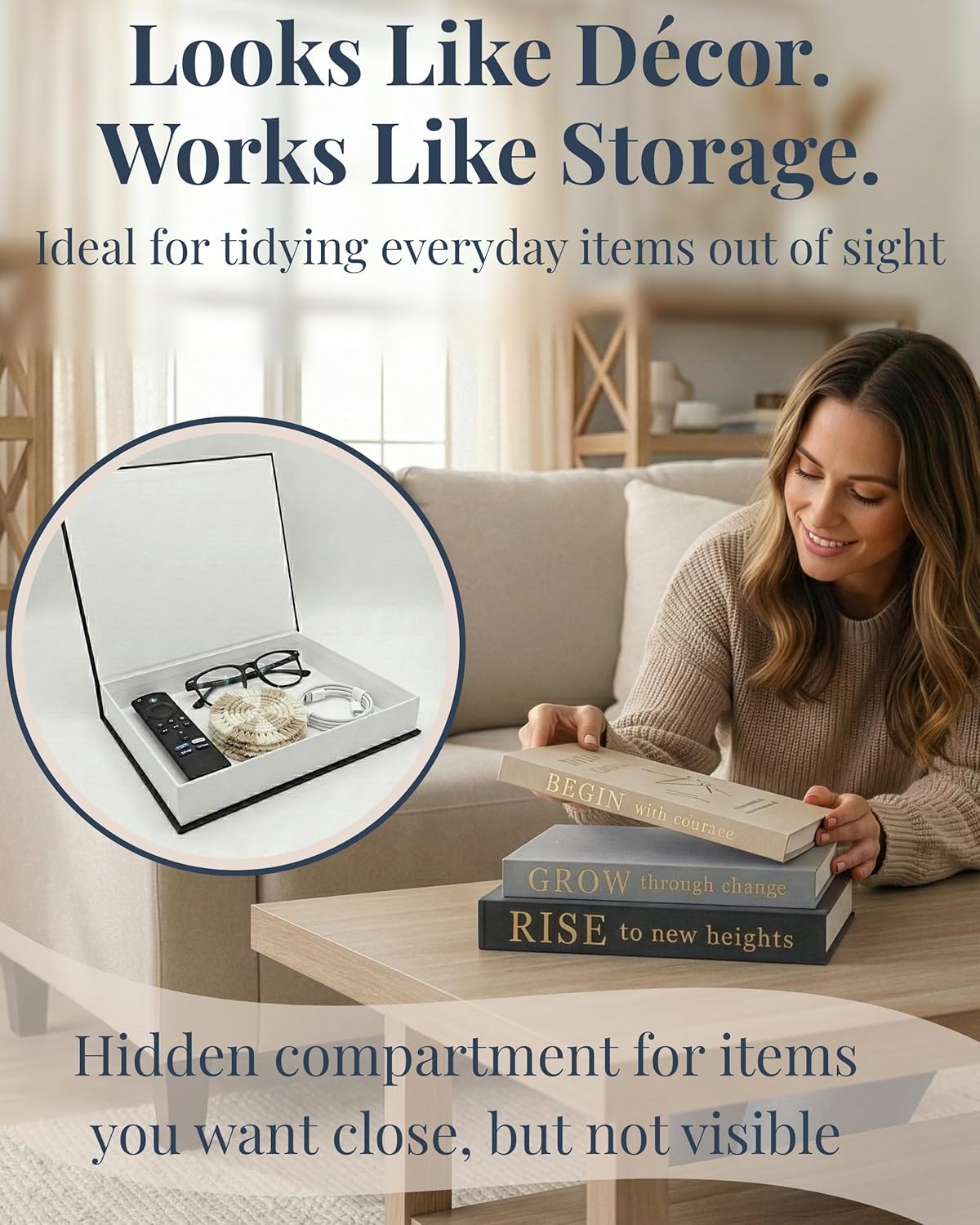 Green Storage Basket — Set of 3 - View 2