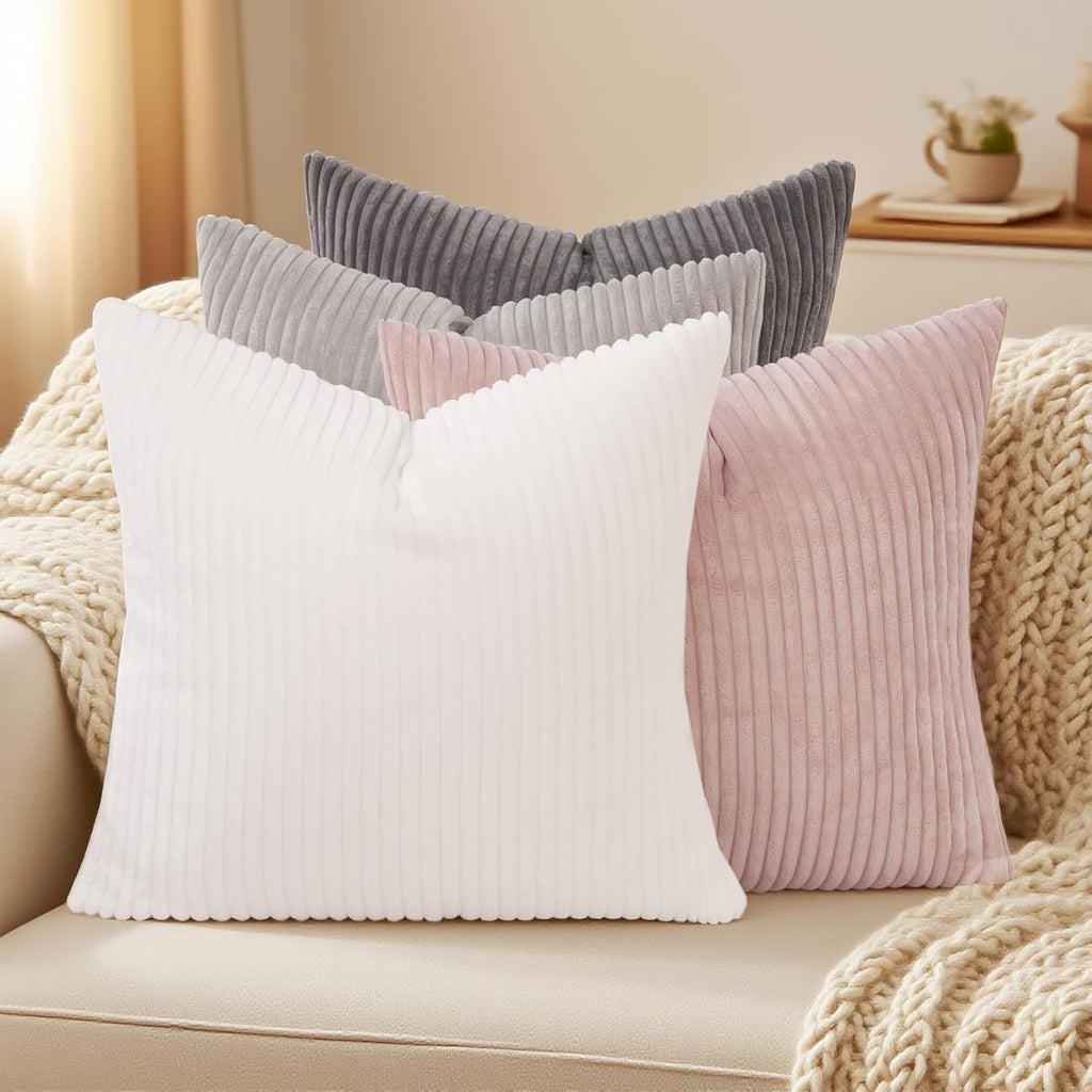 Boho Beige Throw Pillow Cover — 18" - View 6