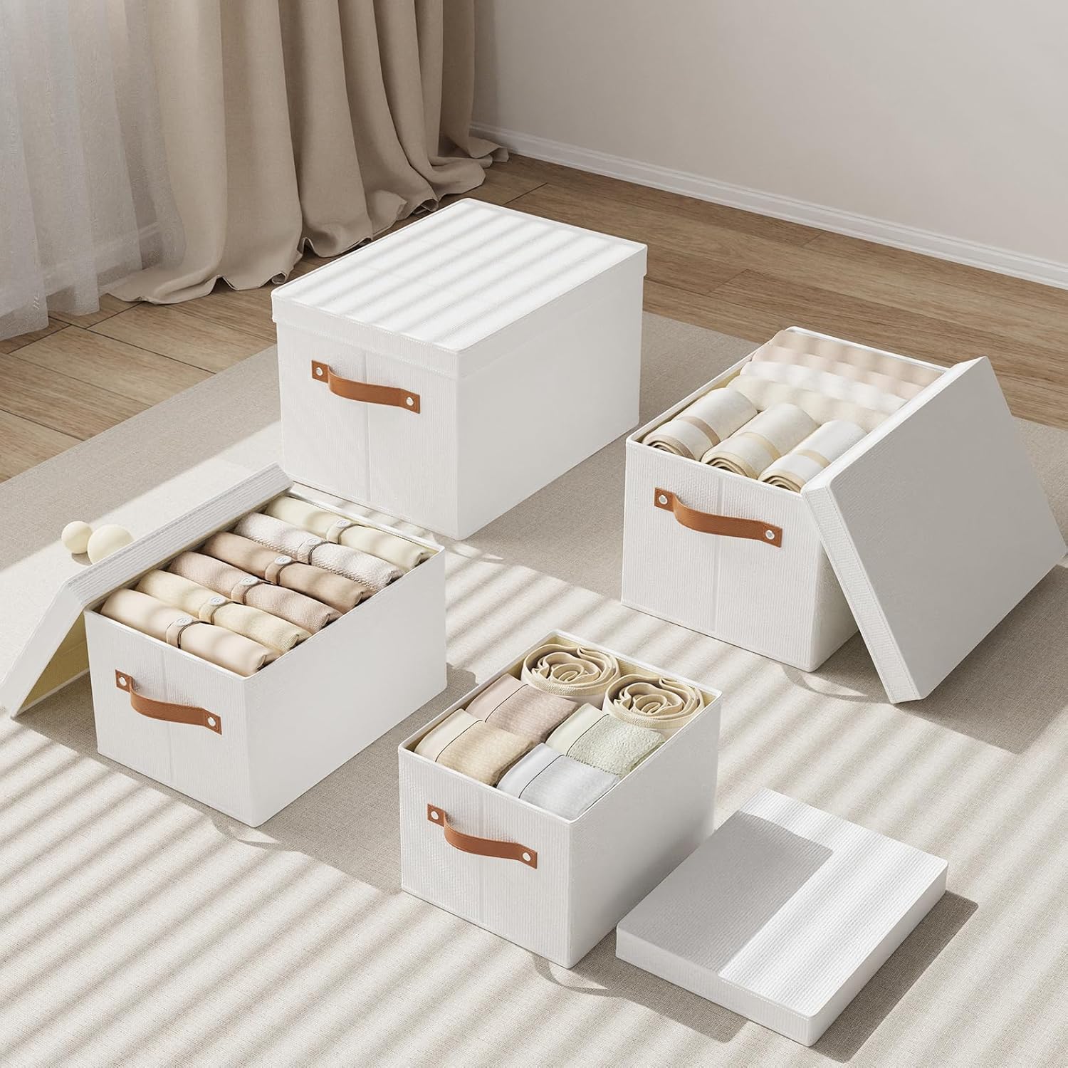 Beige Storage Bin — 13" - View 7