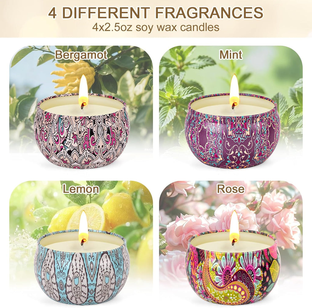 Soy Wax Metal Scented Candle - View 2