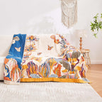 Boho Beige Throw Pillow — 50" - View 9