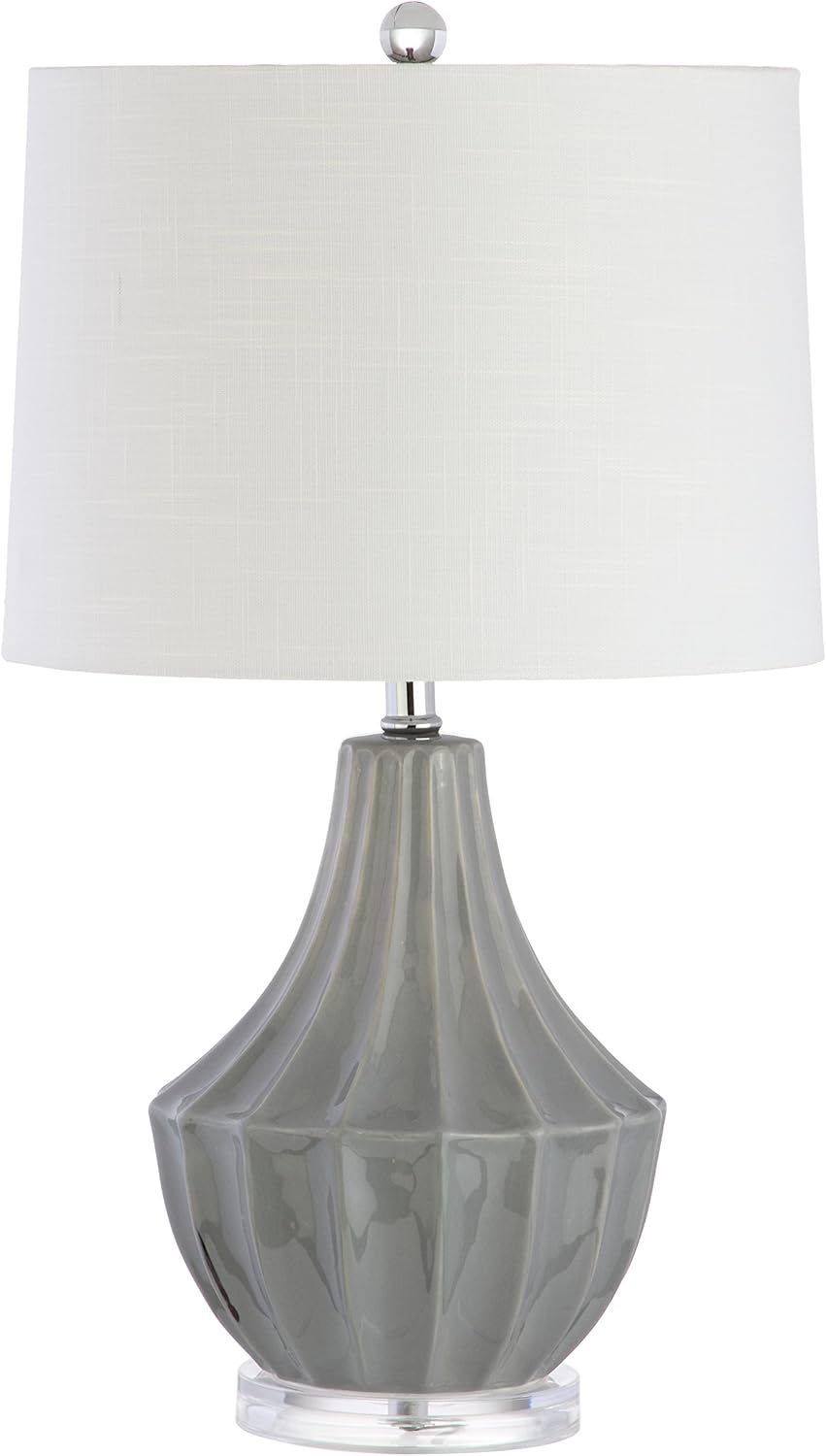 Linen Modern Beige Desk Lamp — 24.5" - View 8