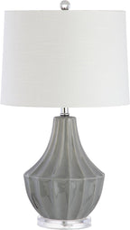 Linen Modern Beige Desk Lamp — 24.5" - View 8