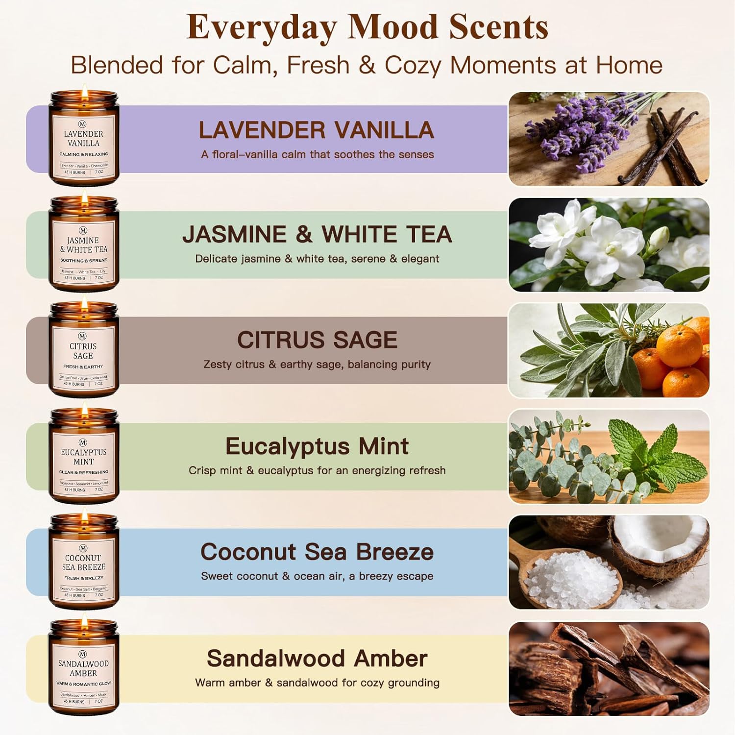 Scented Wood Soy Candle - View 2