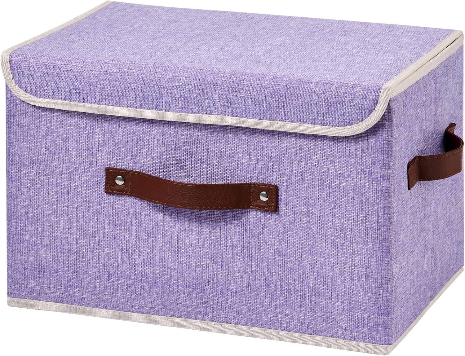 Linen Beige Storage Bin — Set of 1 — Large (Set of 1)