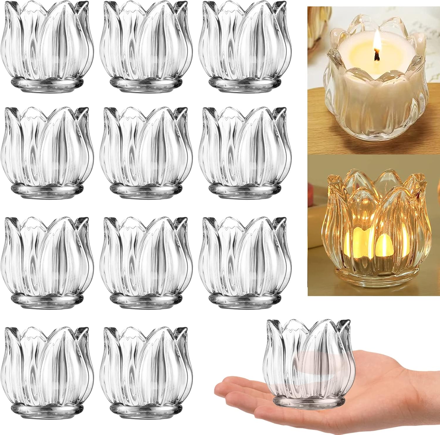 Luxe Gold Candle — Clear