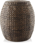 Handwoven Boho Brown Throw Pillow - View 3