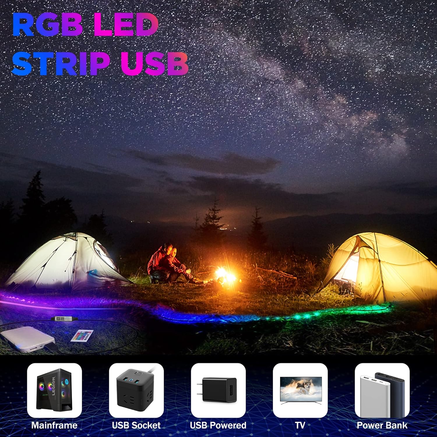 USB Metal LED Strip Light - View 4