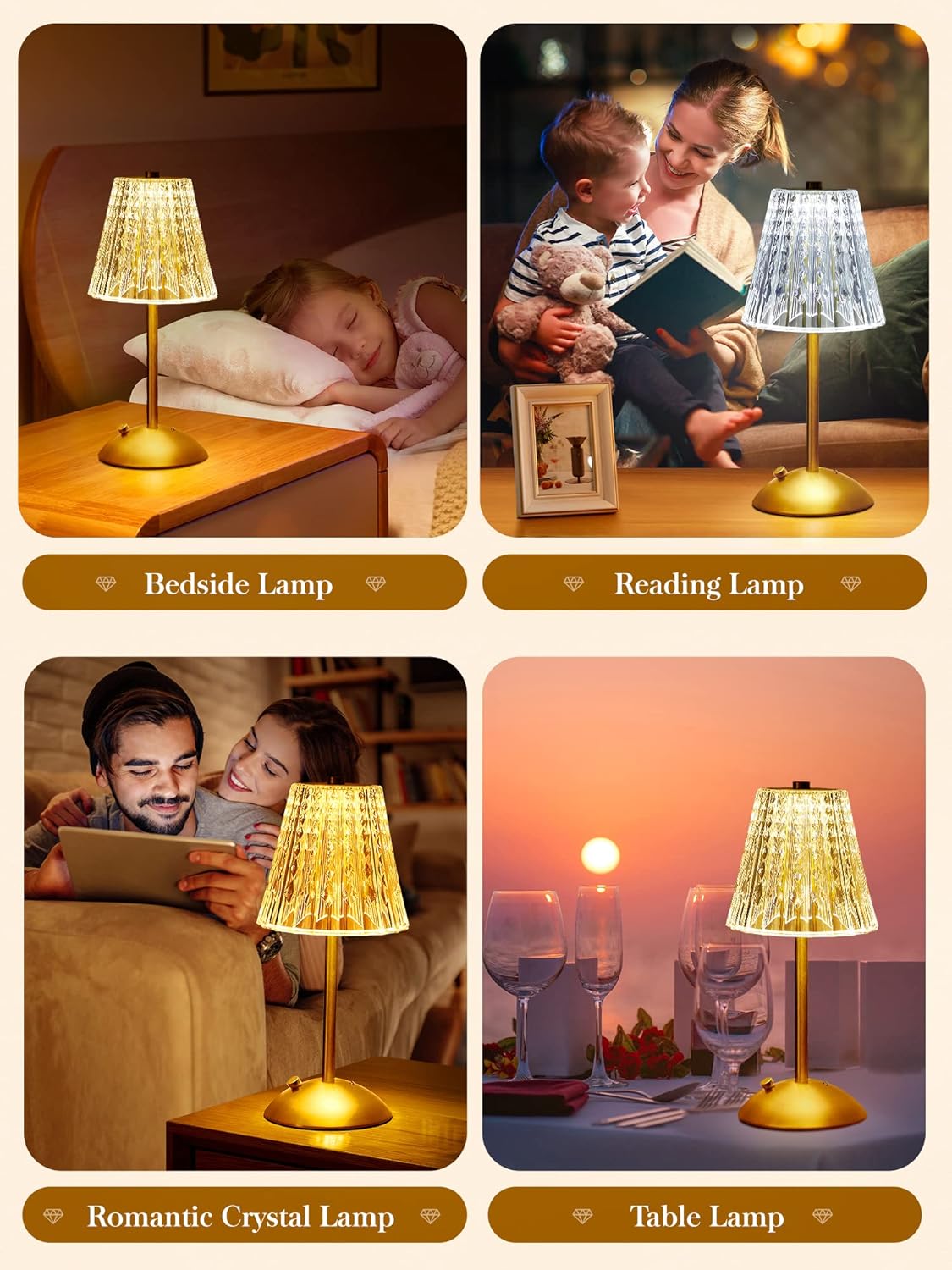 Dimmable Luxe Metal Table Lamp - View 5