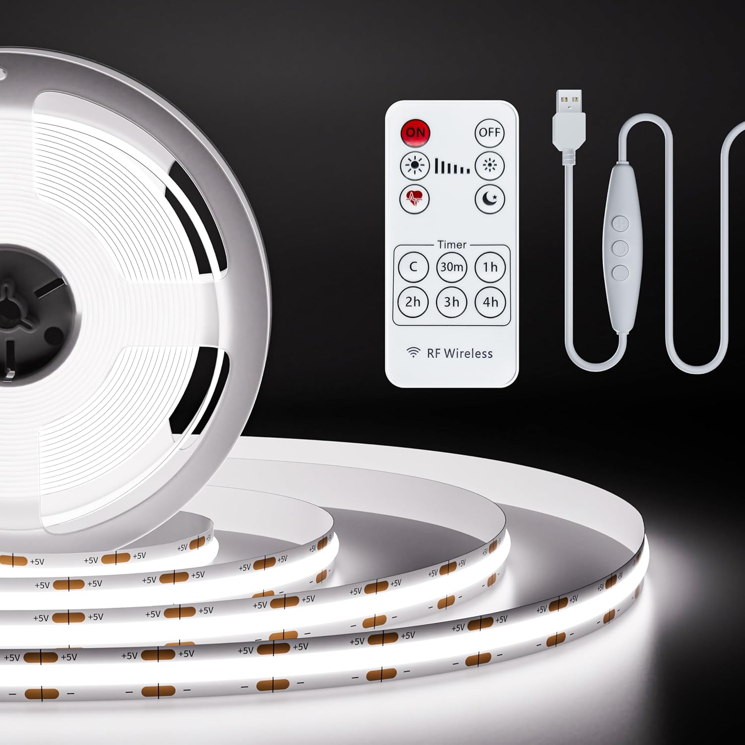 Dimmable Metal LED Strip Lights — 6000K