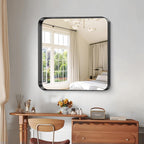 Rectangular Luxe Black Mirror — 30" - View 6
