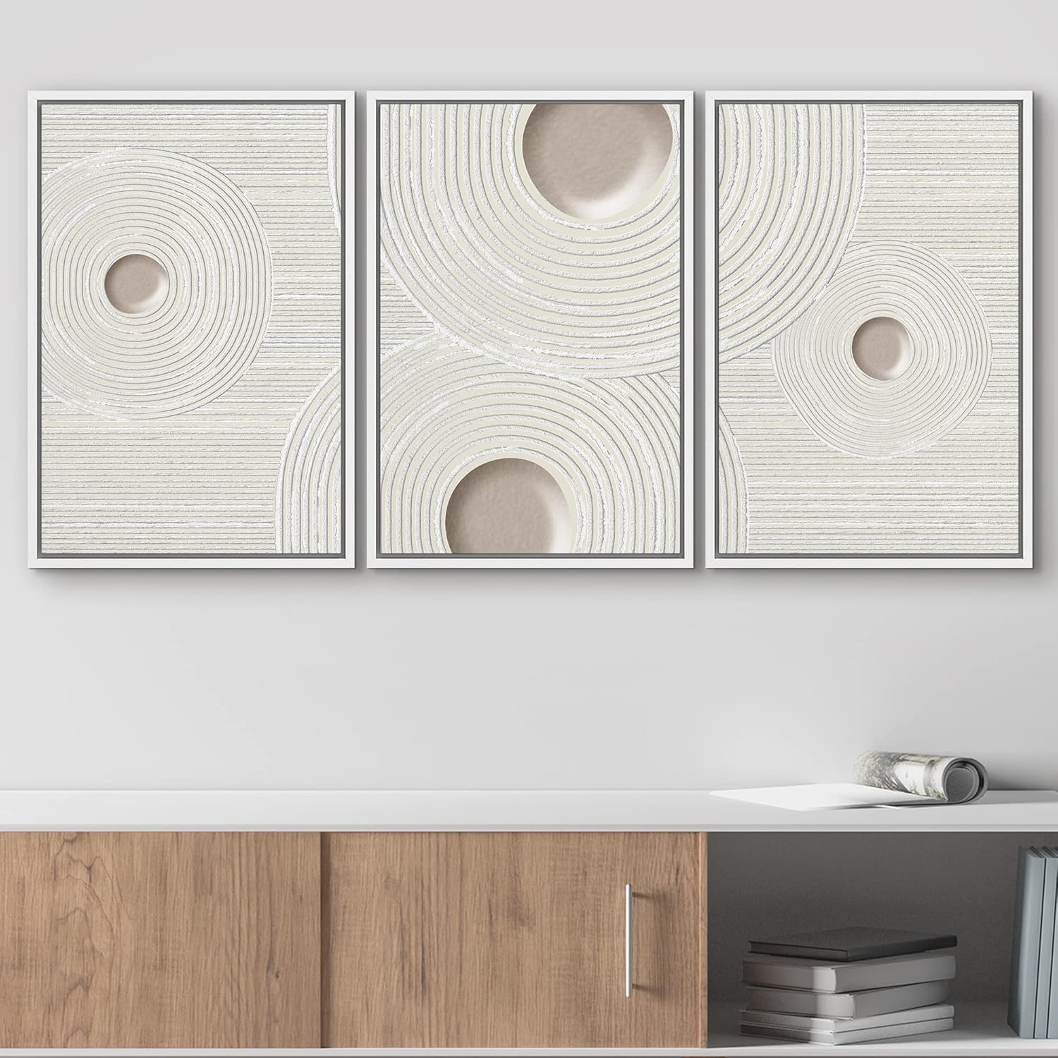 Framed Boho Green Wall Art — 24" - View 2