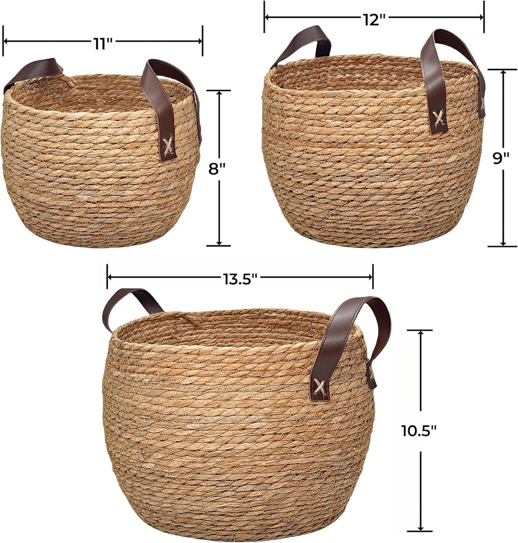 Round Boho Rattan Throw Pillow — 13" - View 2