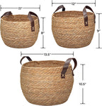Round Boho Rattan Throw Pillow — 13" - View 2