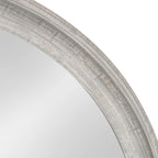 Round Farmhouse Brown Wall Mirror — 28" - View 4