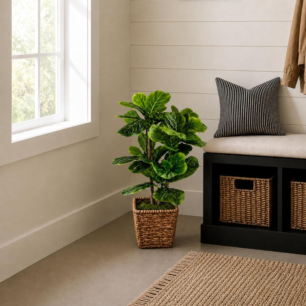 Boho Black Artificial Plant - View 5