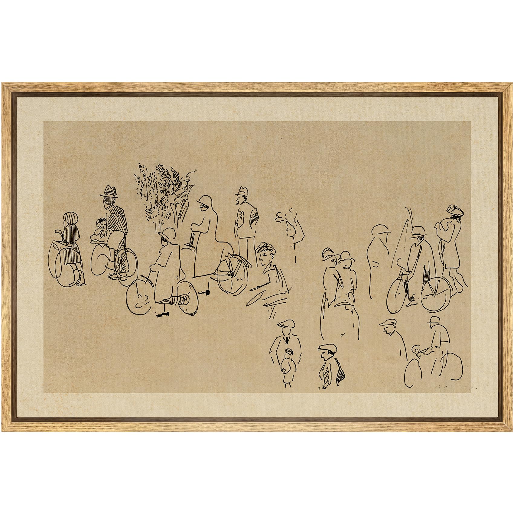 Framed Farmhouse Fabric Wall Art — 24"