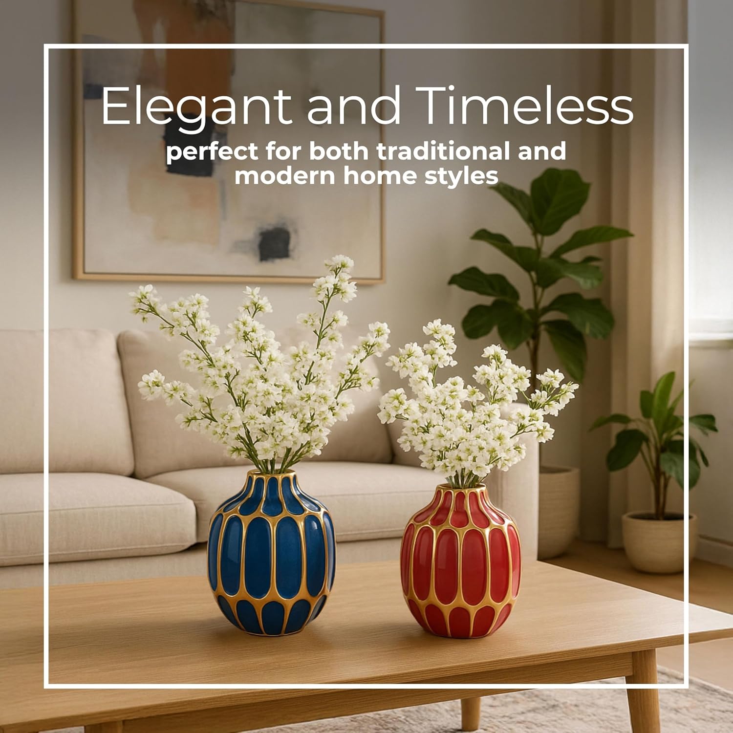 Modern Black Flower Vase — 5" - View 4