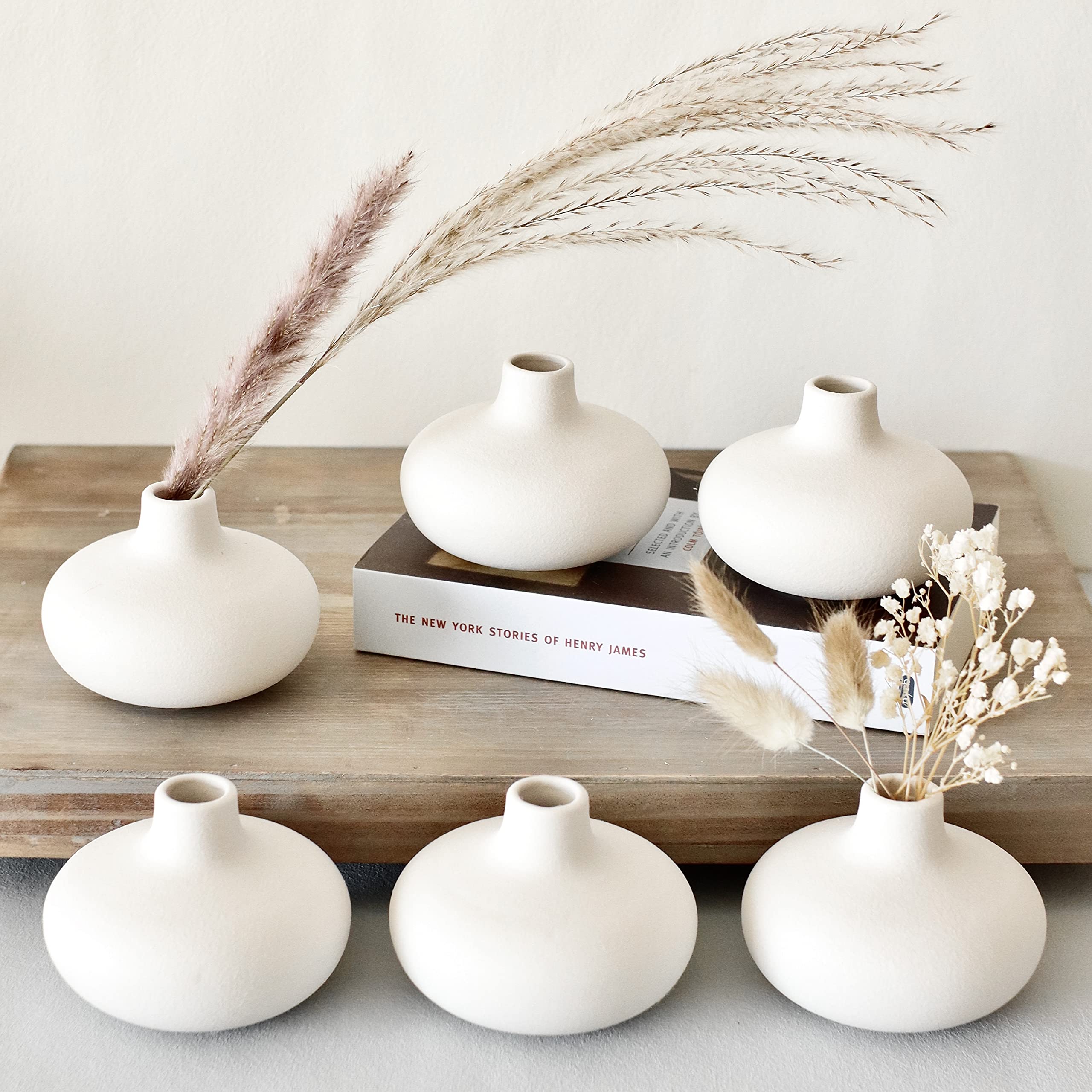 Boho Ceramic Vase — Set of 6
